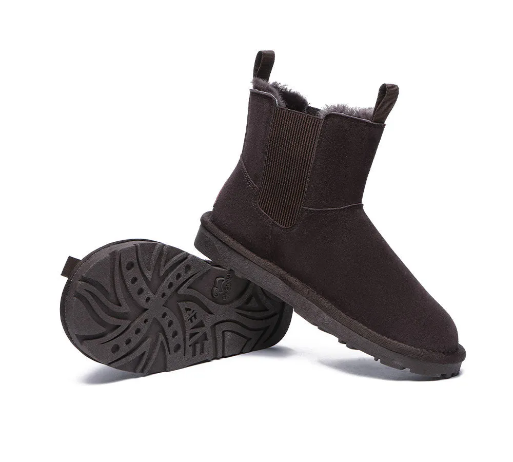 EVERAU® UGG Boots Men Sheepskin Wool Mini Guildford