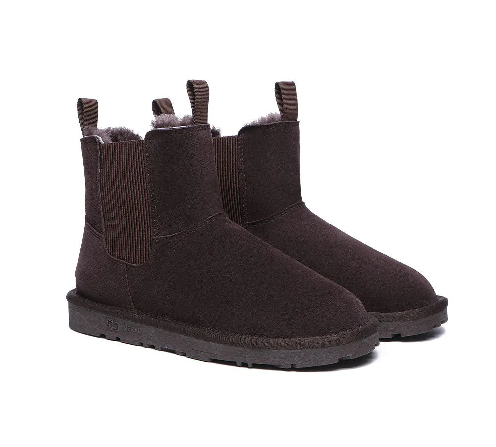 EVERAU® UGG Boots Men Sheepskin Wool Mini Guildford