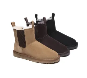 EVERAU® UGG Boots Men Sheepskin Wool Mini Guildford