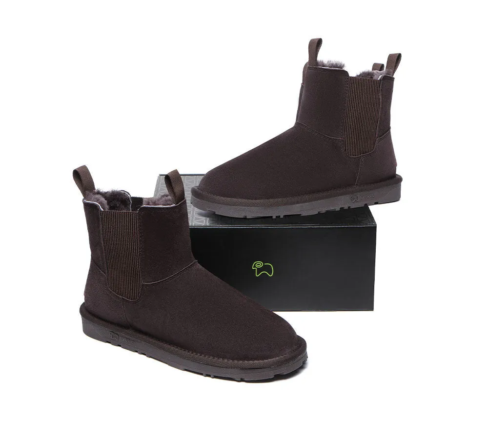 EVERAU® UGG Boots Men Sheepskin Wool Mini Guildford