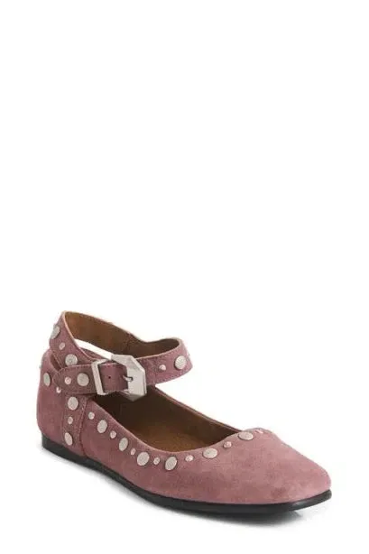 Free People Mystic Mary Jane Flat in Mauve