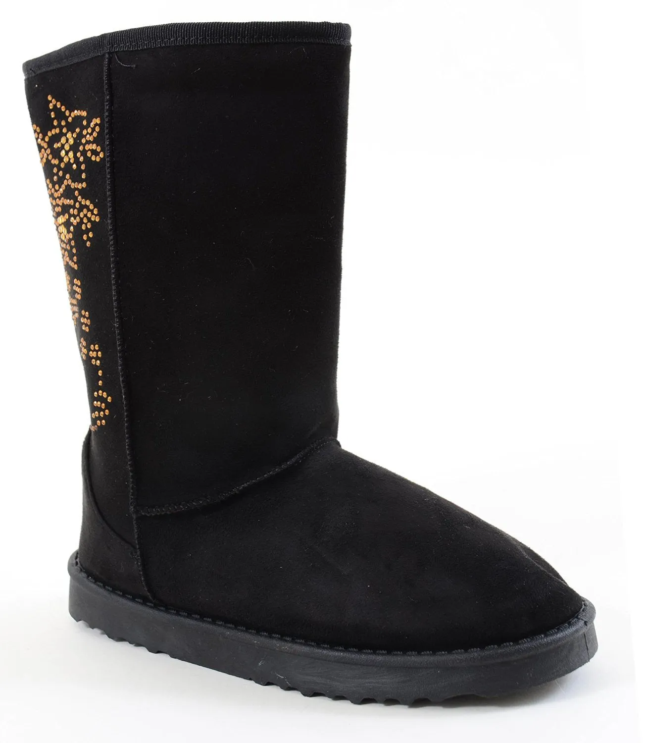 Furry Vegan Shearling Suede Fleece Women's Flat Boot