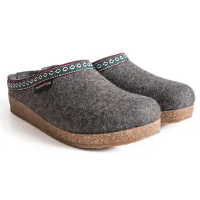 Haflinger GZ Wool Clog - Grey