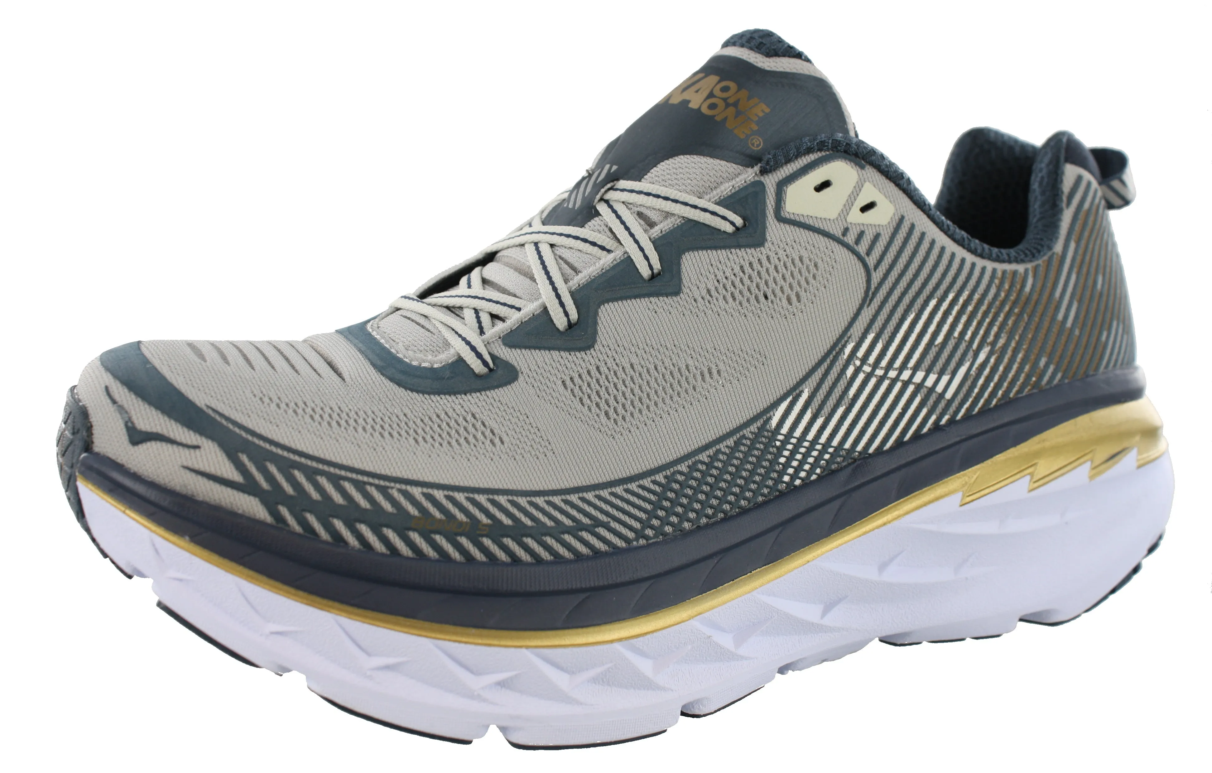 Hoka Men Ultra Marathon Cushioned Running Shoes Bondi 5