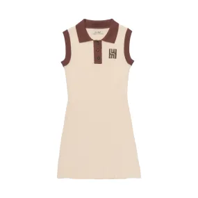 Honor The Gift Womens Ribbed Tennis Dress Cream