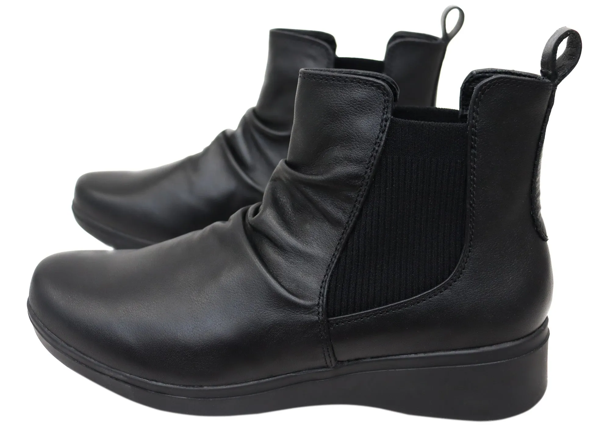 Hush Puppies The Boot Womens Comfortable Leather Ankle Boots