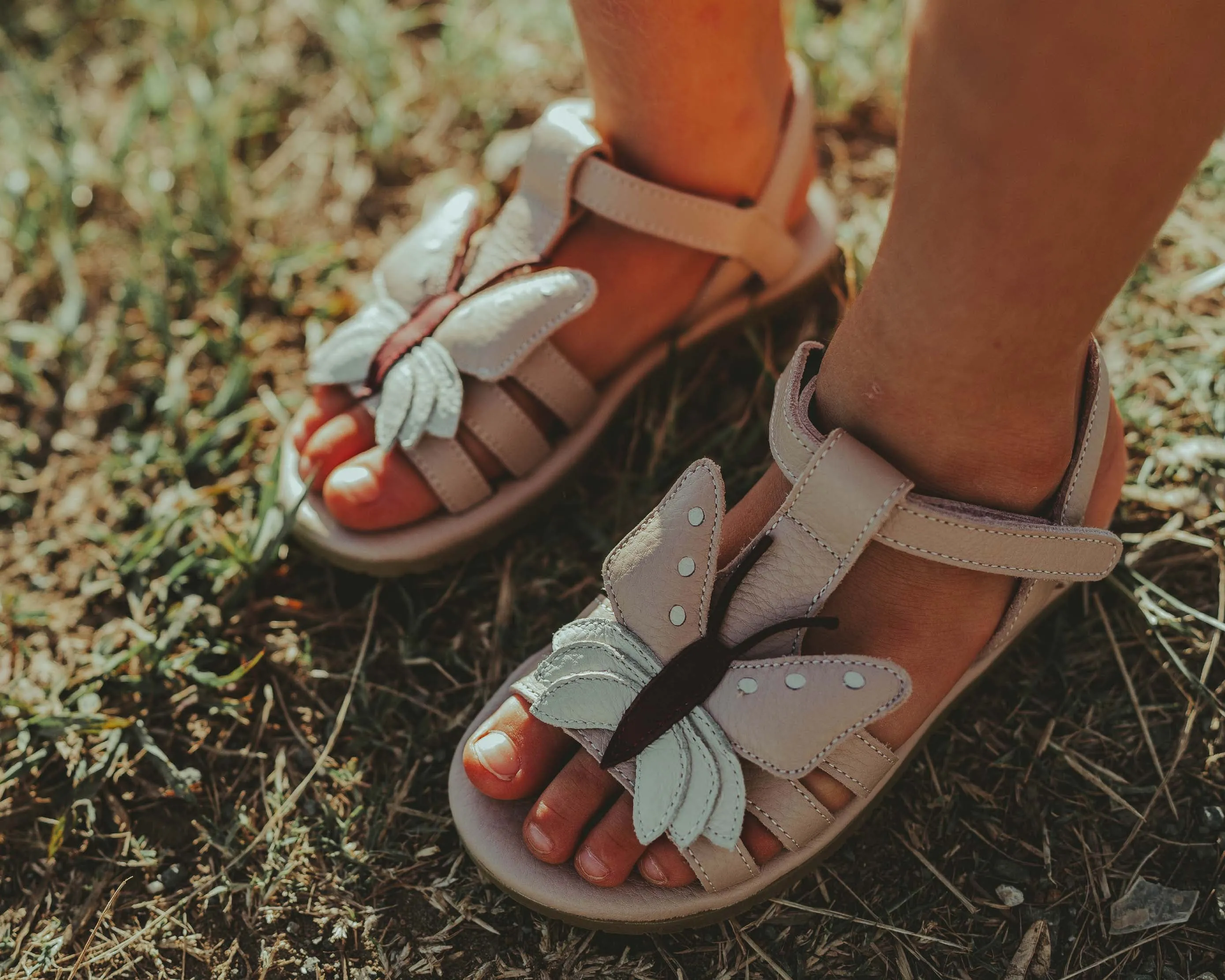 Iles Sky Sandals | Butterfly | Light Rose Leather