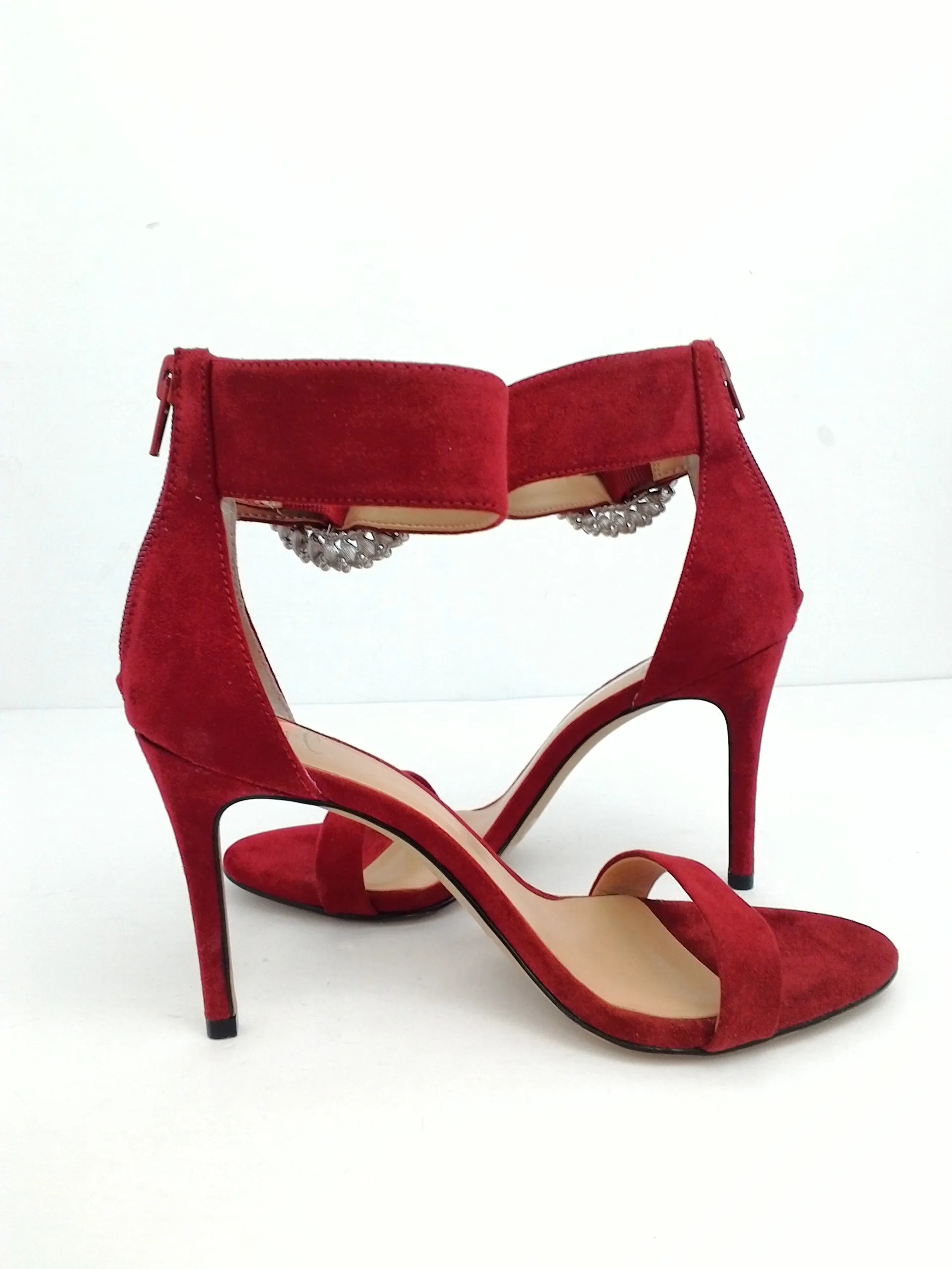 INC International Concepts Reyna Red Heeled Sandal Size 8 M