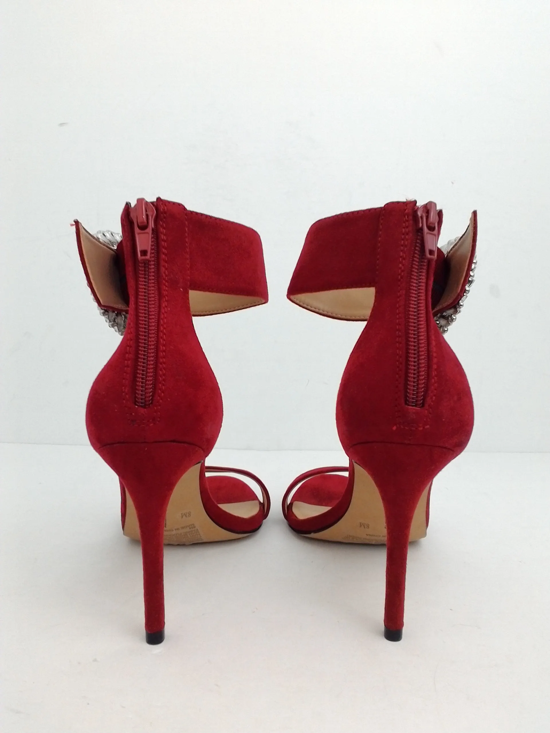 INC International Concepts Reyna Red Heeled Sandal Size 8 M