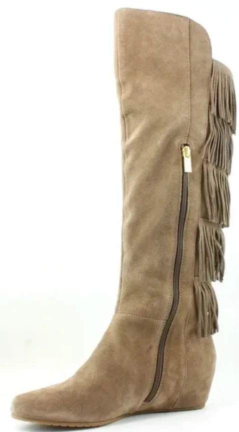 ISOLA Women's Tavora •Brown Suede• Tall Fringe Boots