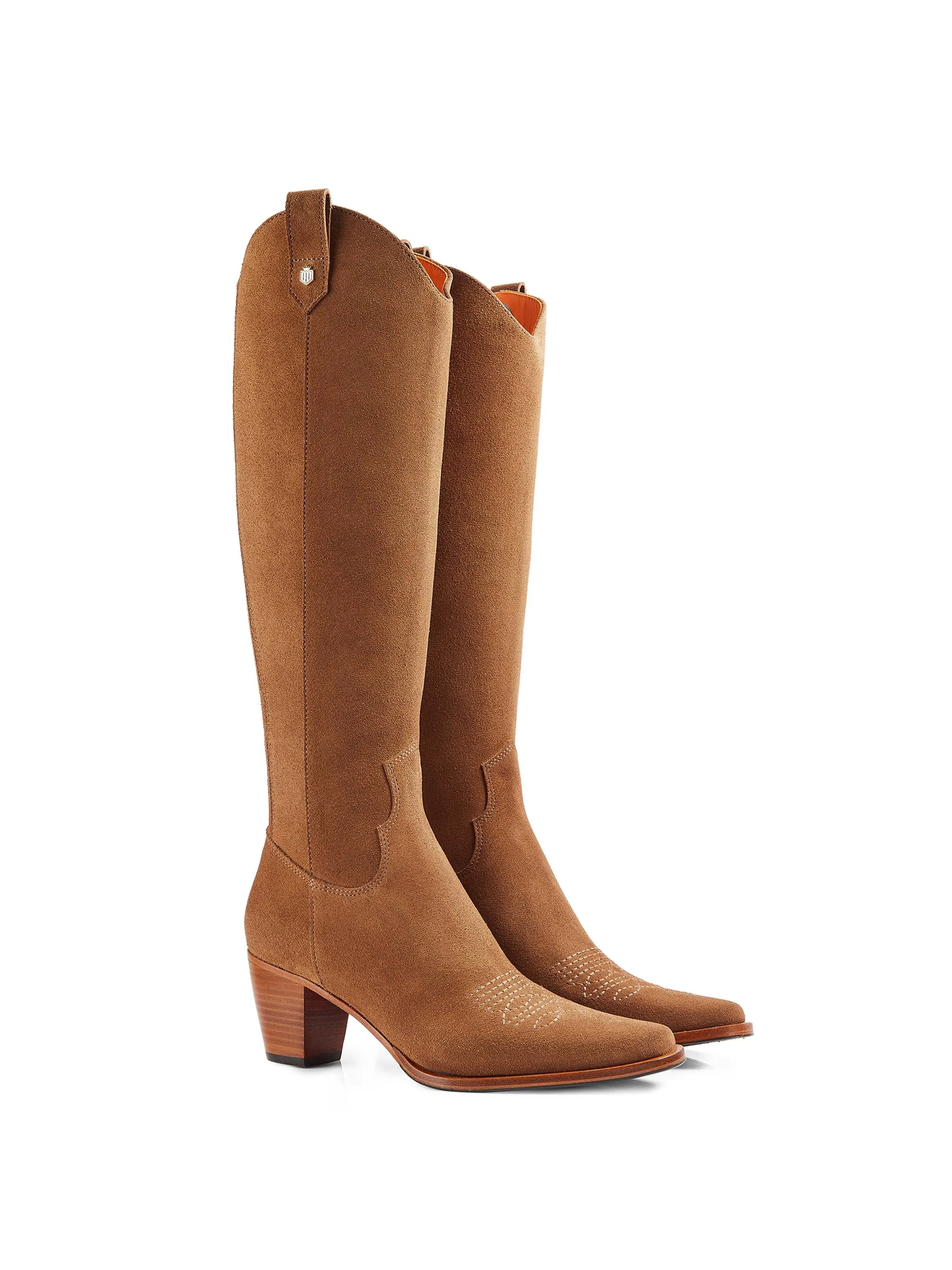 Knee High Rockingham - Tan Suede