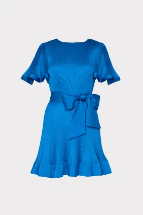 Lumi Satin Pleated Dress