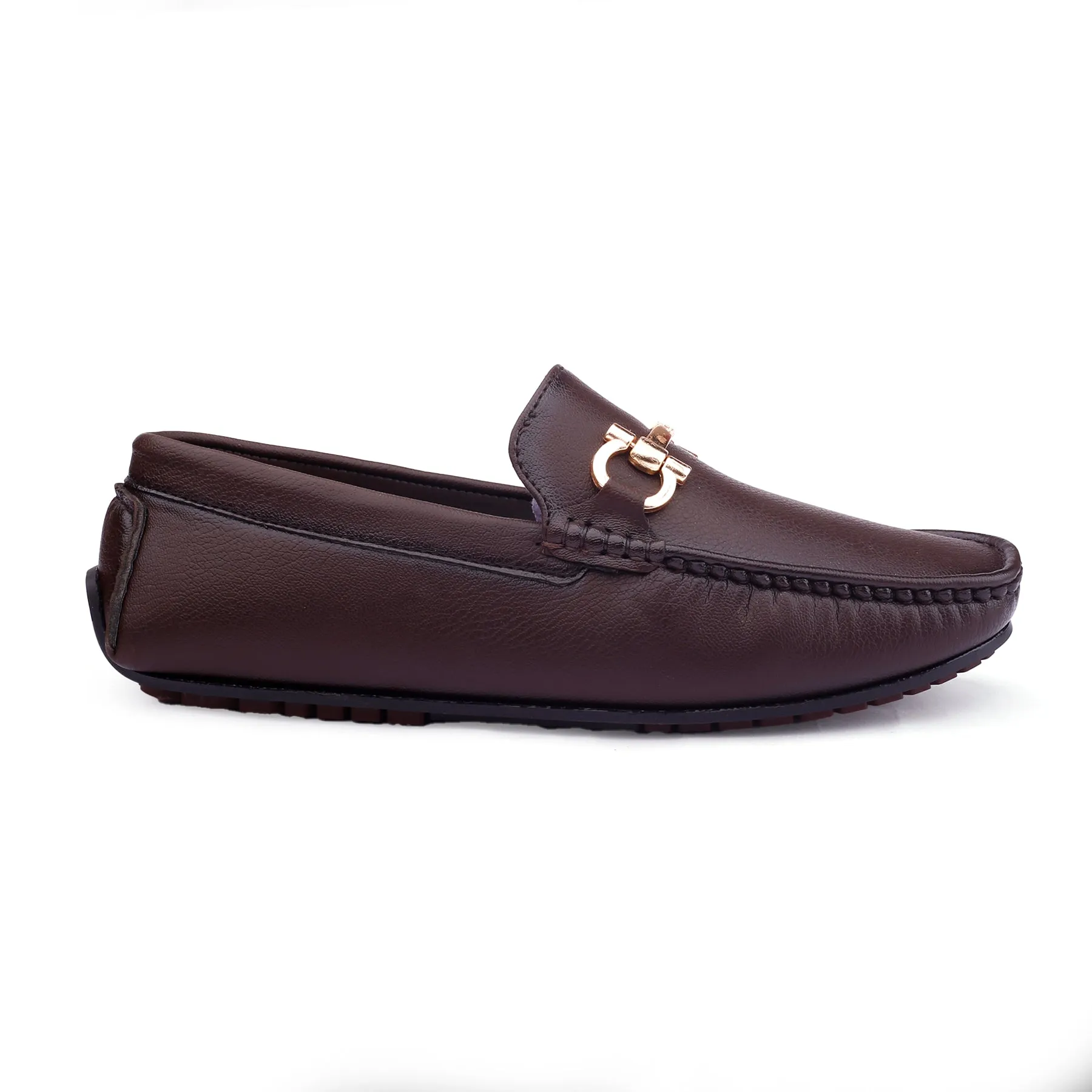 Men's Faux Leather Buckle Designer Loafers Shoes