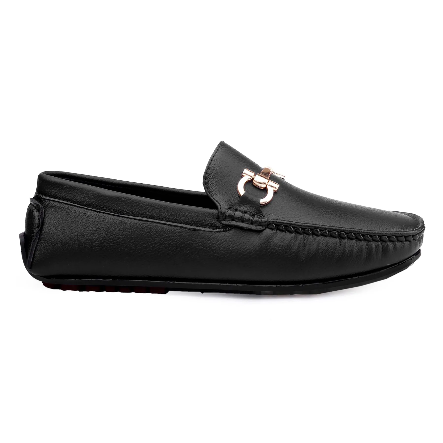 Men's Faux Leather Buckle Designer Loafers Shoes