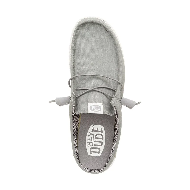 Men's Wally Slip Stretch Canvas Grey