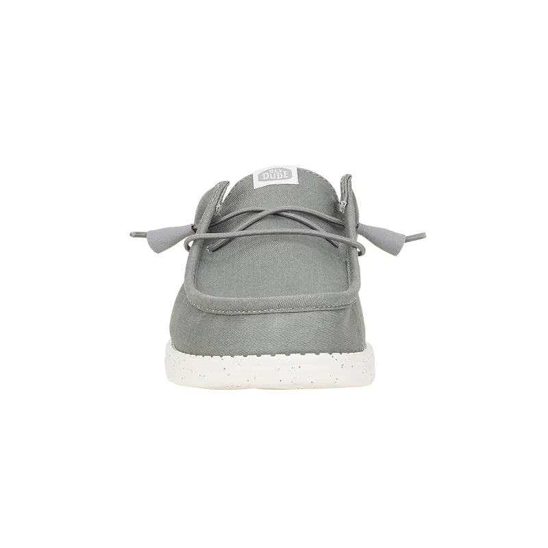 Men's Wally Slip Stretch Canvas Grey