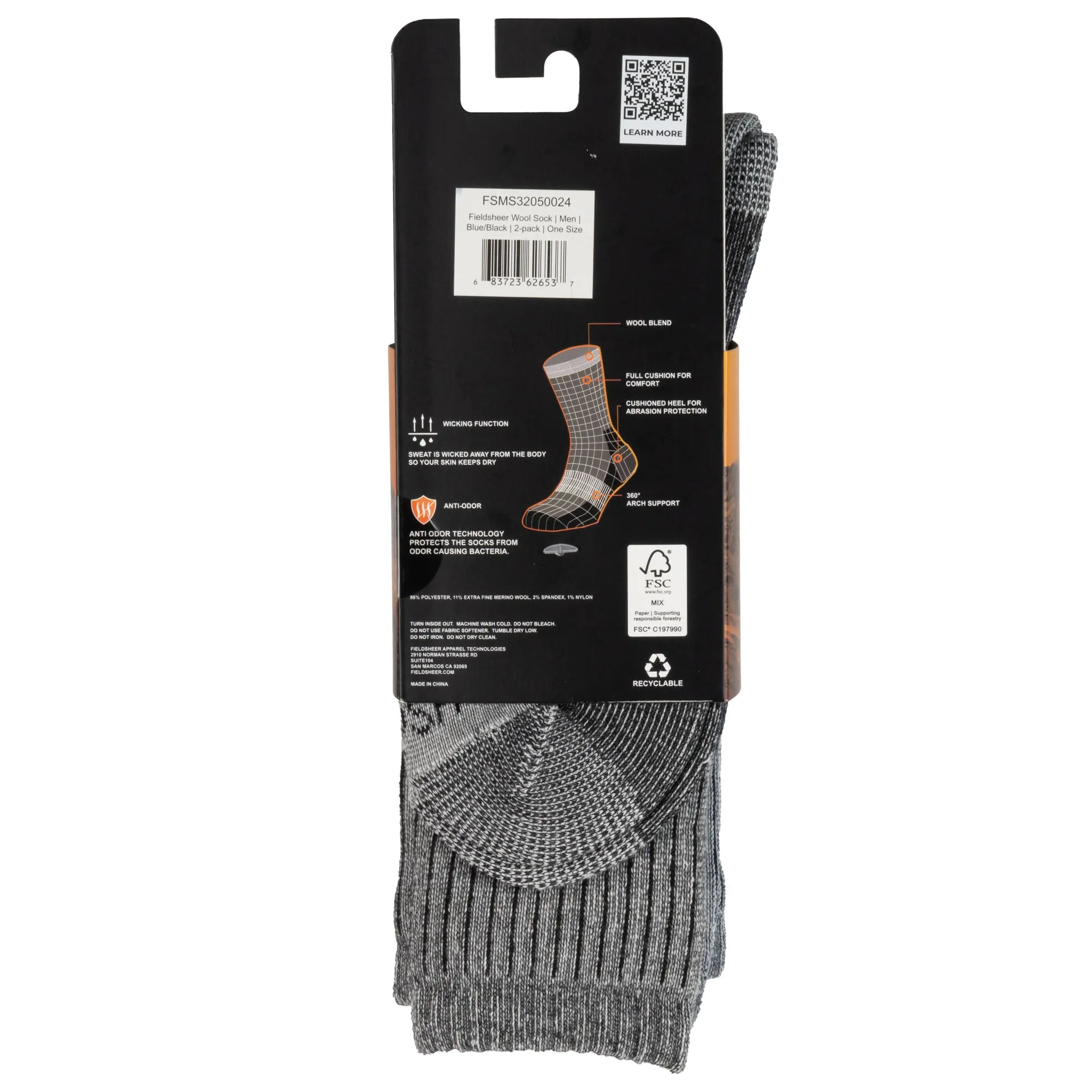 Men's Wool Sock (2-Pack)