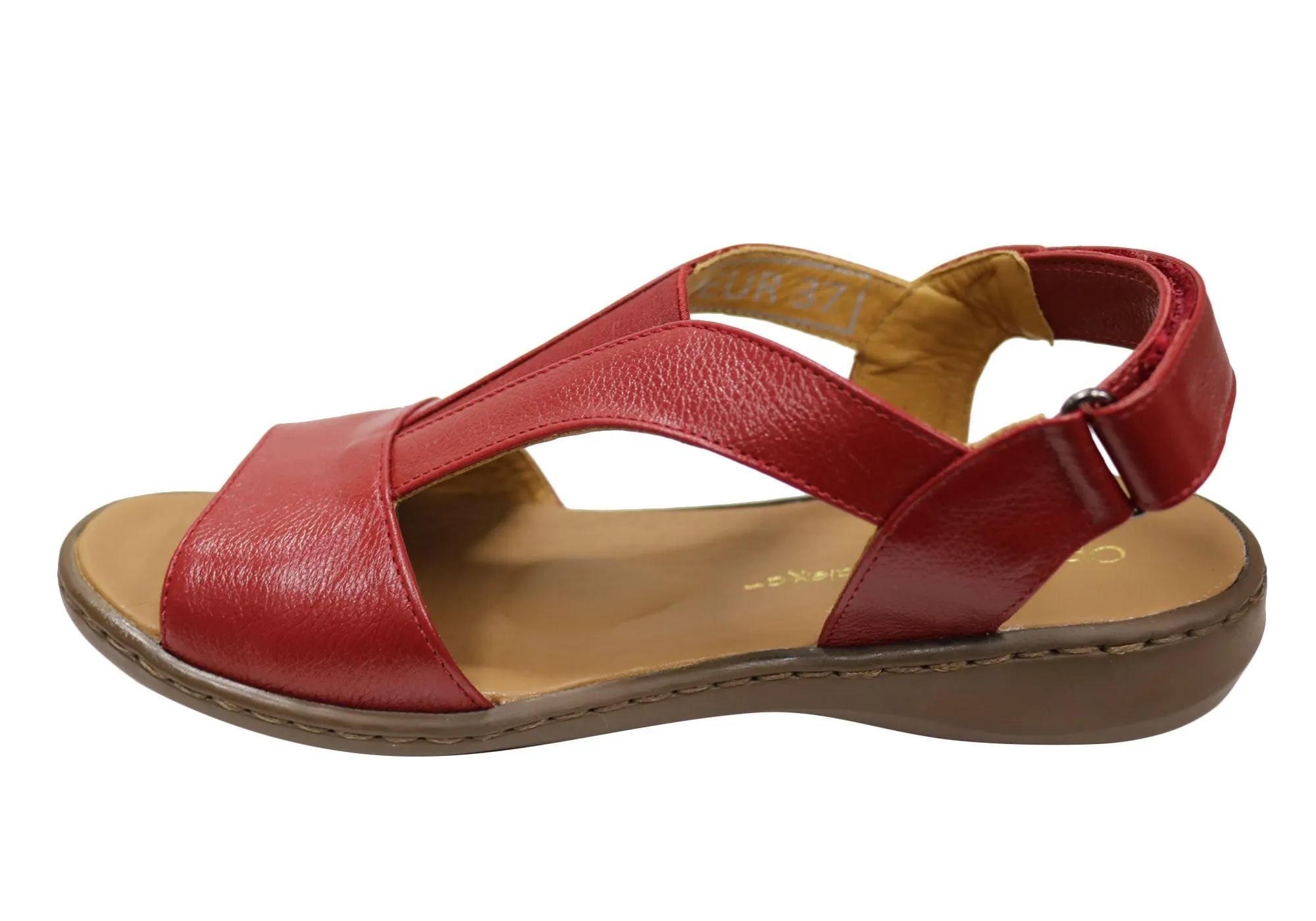 Opananken Elva Womens Comfortable Brazilian Leather Sandals