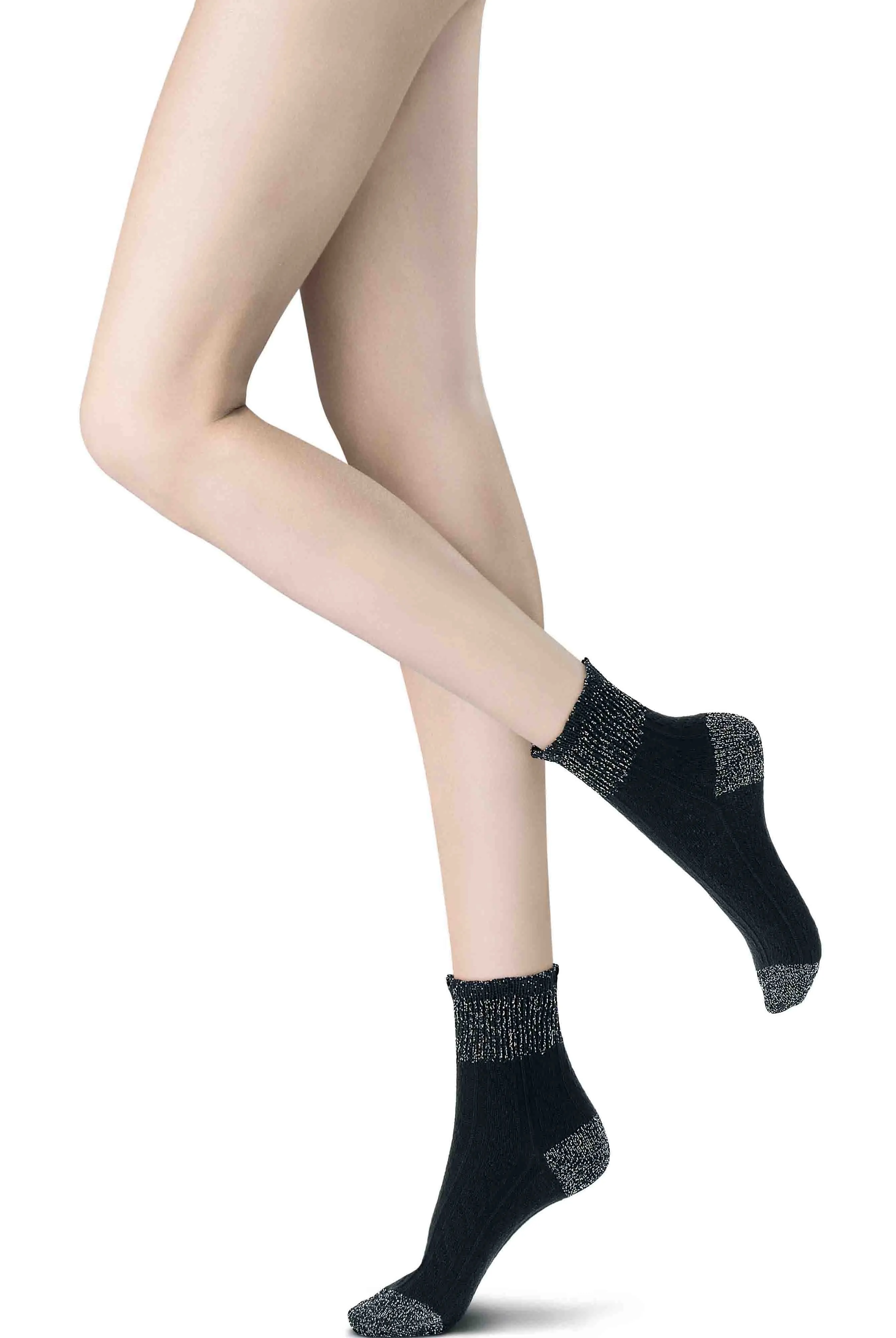 Oroblu Soft Braid Cashmere Silk Crew Socks