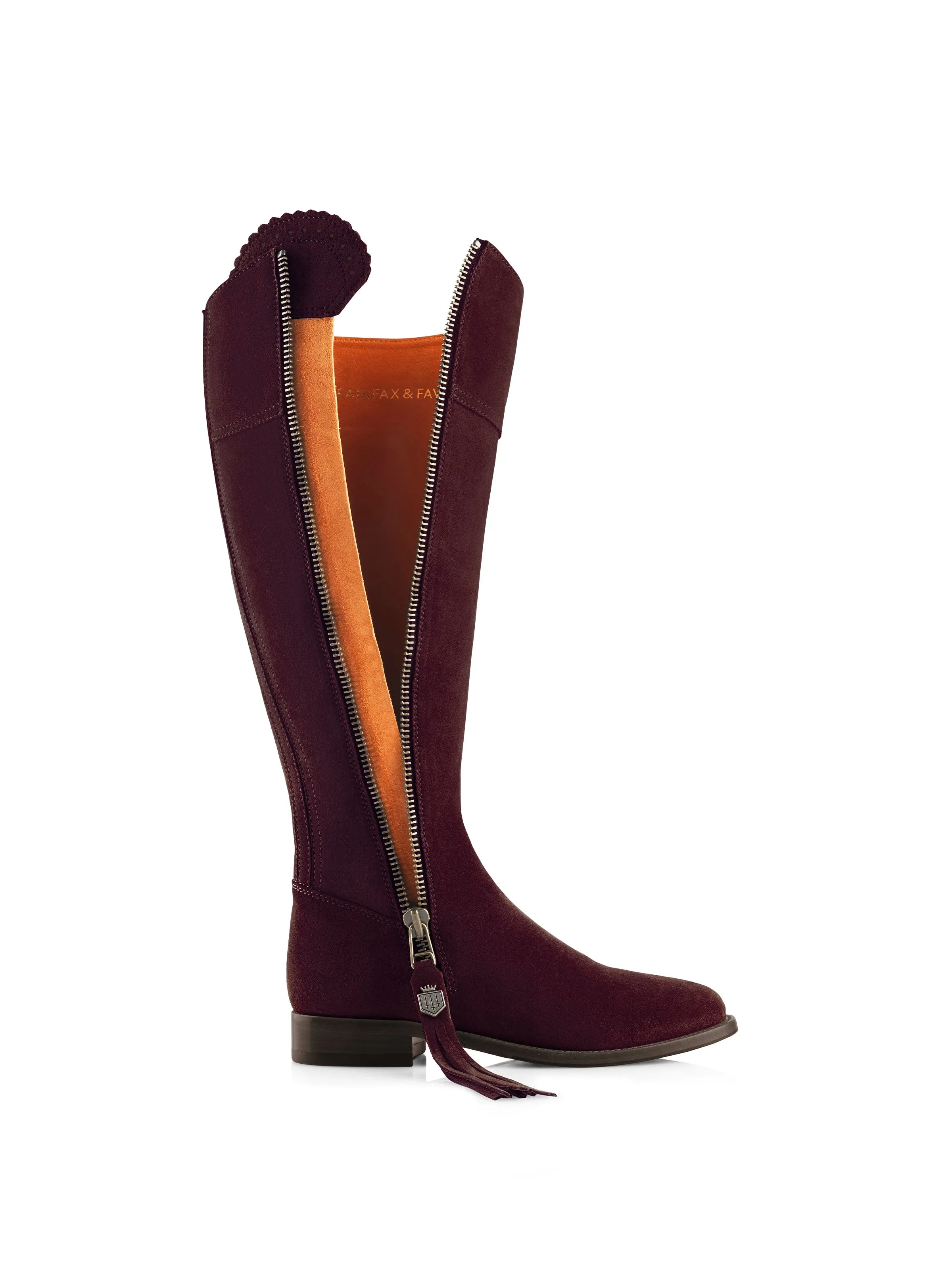 Regina (Sporting Fit) - Plum Suede