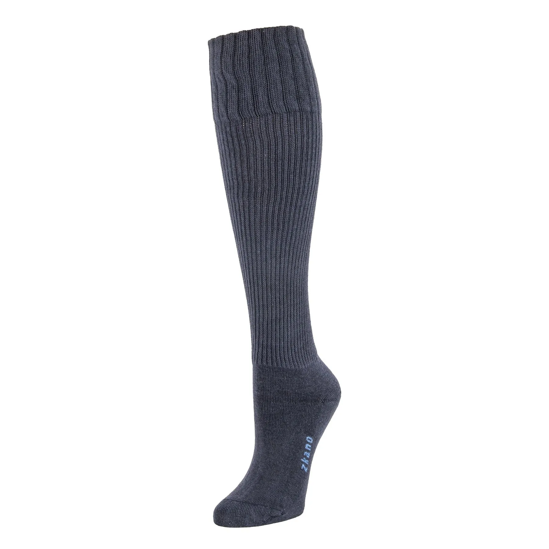 Rib Knit - Organic Cotton Knee Socks - Indigo