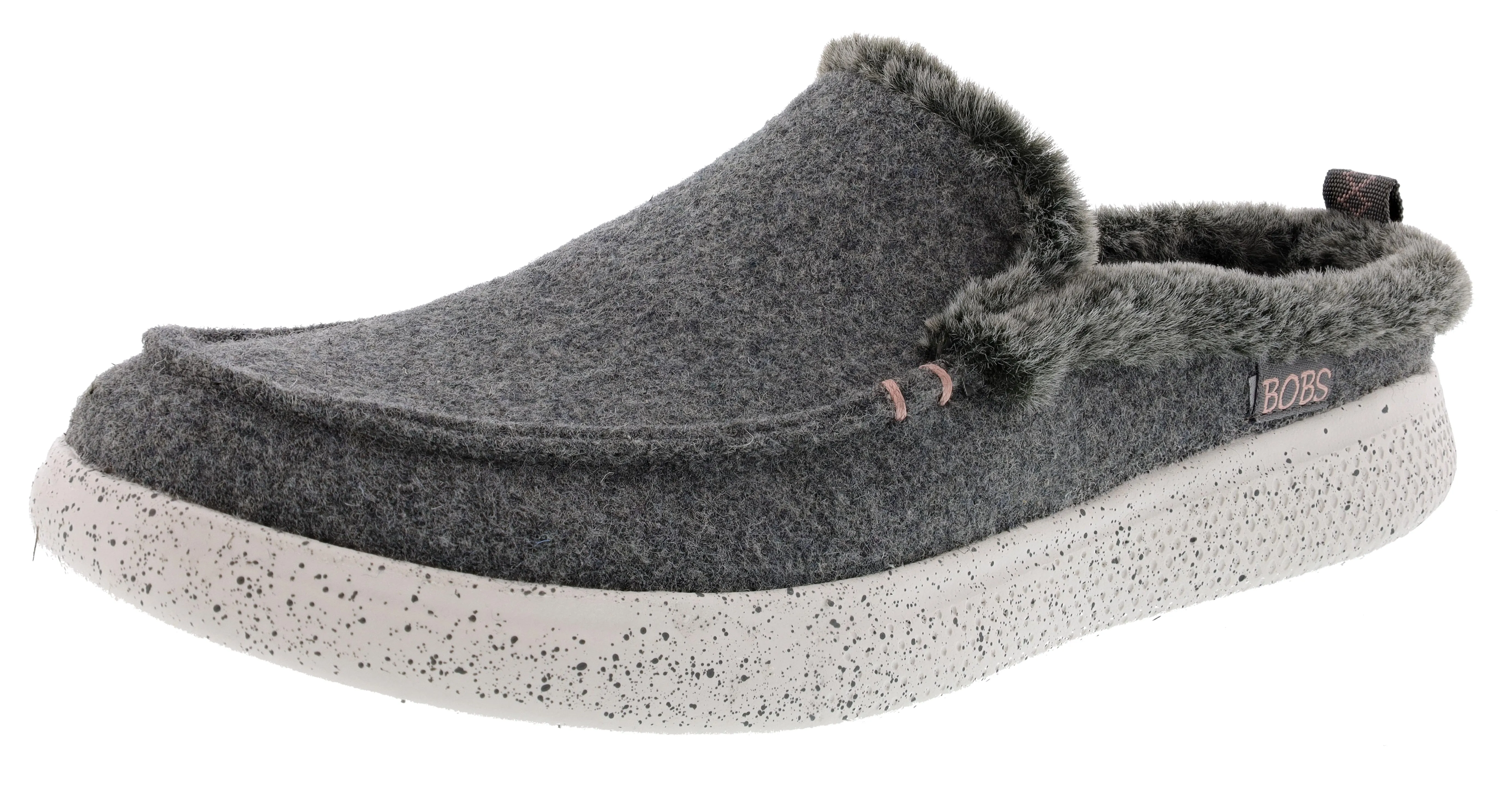 Skechers Women's Bobs Skipper Wild Wooly Memory Foam Slip On Slippers