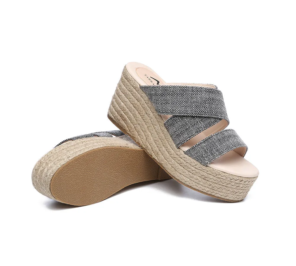 TARRAMARRA® Women Crossover-Strap Platform Wedge Slides Julie