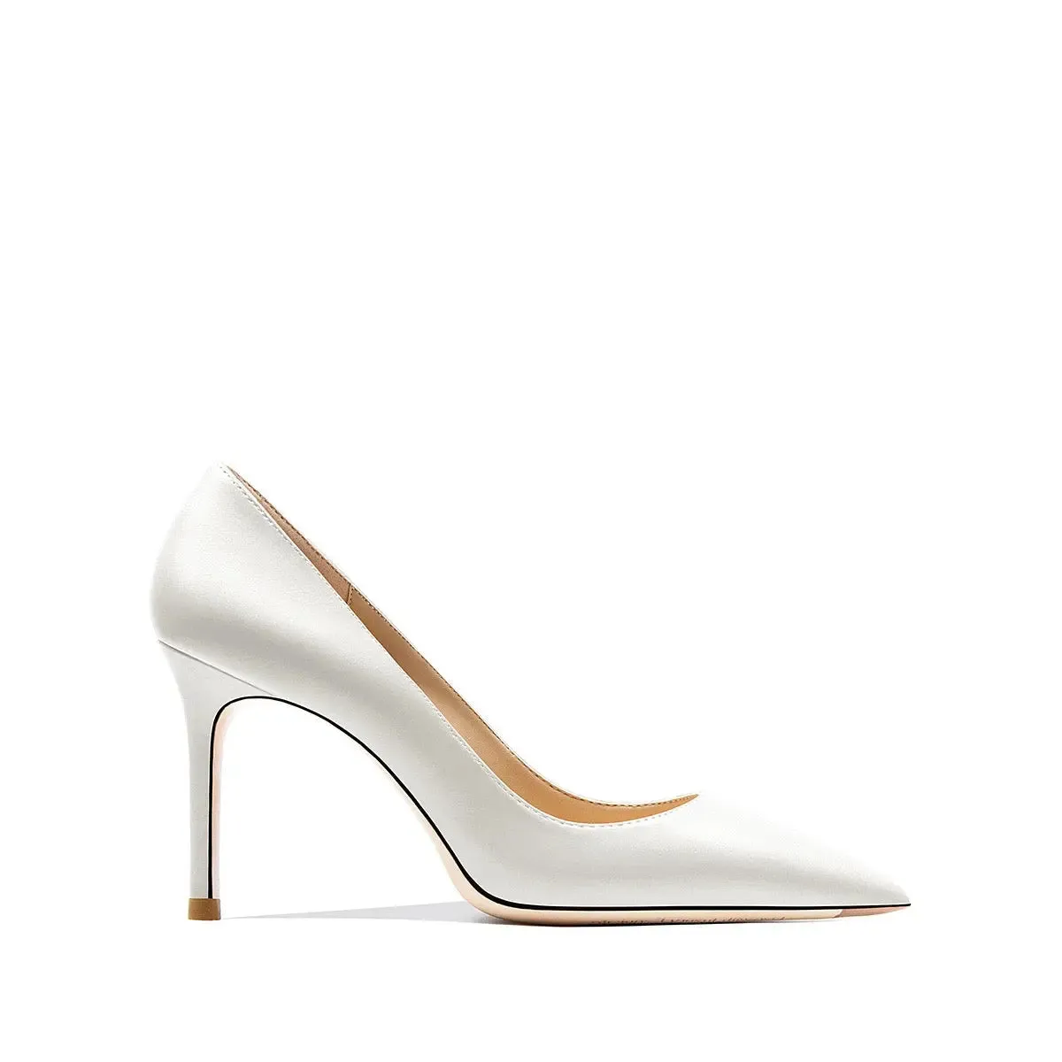 Tess Matt White Stiletto