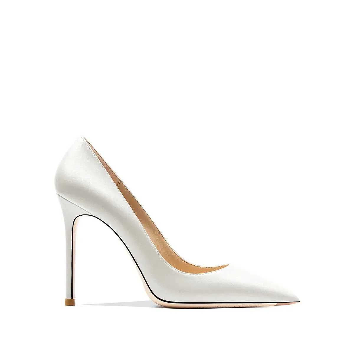 Tess Matt White Stiletto