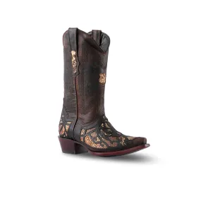 Texas Country Women's Western Boot Python Belly Paja Excelencia