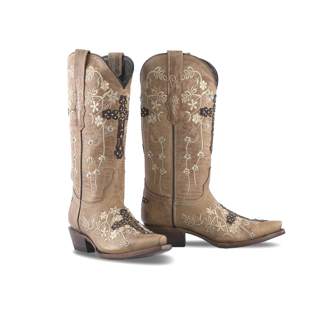 Texas Country Womens Western Boot Sierra Paja E765