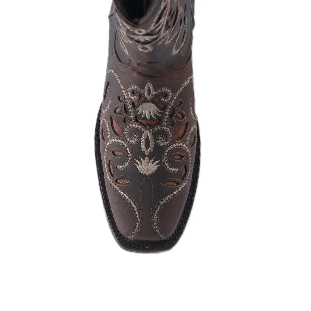 Women's Western Boot Matcat Choco Frontier Toe E722